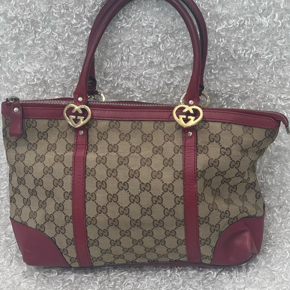 Gucci GG Canvas Lovely Shoulder Bag - Picture 1 of 16